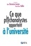 Ce que les psychanalystes apportent à l'université