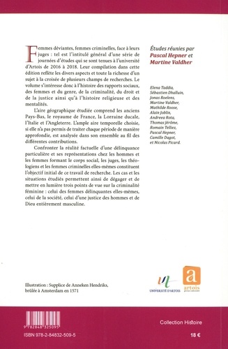 La femme devant ses juges de la fin du Moyen Age au XXe siècle (France, Italie, Angleterre, Pays-Bas)