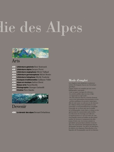 Dictionnaire encyclopédique des Alpes en 2 volumes