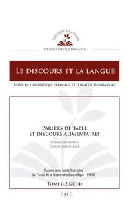 Parlers de table et discours alimentaires