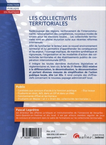 Les collectivités territoriales. Tout ce qu'il faut savoir et comprendre 3e édition