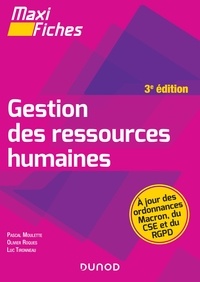 Pascal Moulette et Olivier Roques - Maxi Fiches - Gestion des ressources humaines - 3e éd..