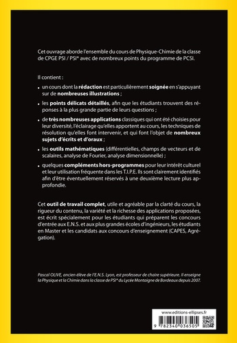 Physique-Chimie en PSI/PSI*. Le cours complet