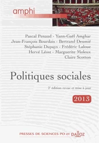 Pascal Penaud - Politiques sociales 2013.