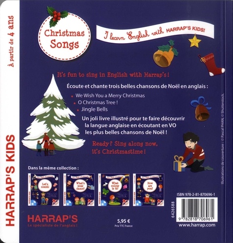 Christmas songs  avec 1 CD audio