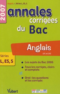 Pascal Presle - Anglais LV1-LV2 Séries L-ES-S - Annales corrigées du Bac.