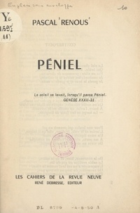 Pascal Renous et Francis Guex-Gastambide - Péniel.