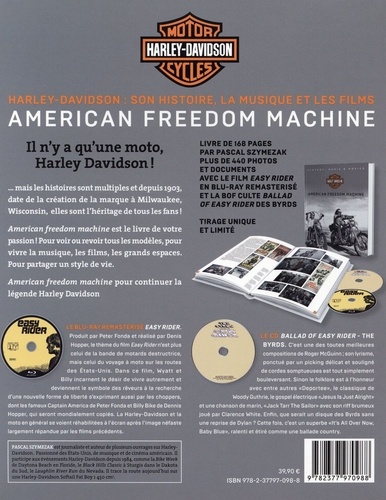 Harley Davidson Motor Cycles. American Freedom Machine  Edition collector -  avec 1 Blu-ray