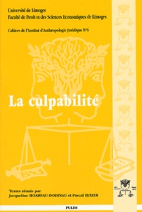 La culpabilité. Actes des XXèmes Journées dHistoire du Droit, 4-6 octobre 2000.pdf