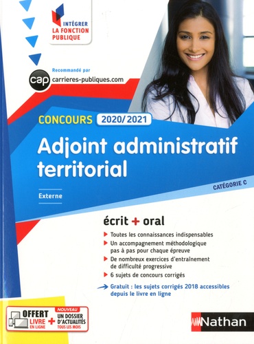 Concours adjoint administratif territorial externe, interne, 3e voie. Ecrit + oral Catégorie C  Edition 2020-2021