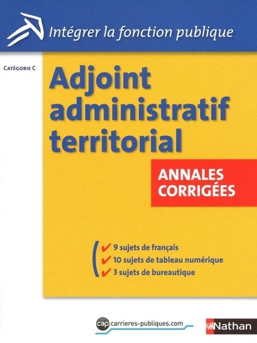 Pascal Tuccinardi et Danièle Bon - Concours Adjoint administratif territorial - Catégorie C.