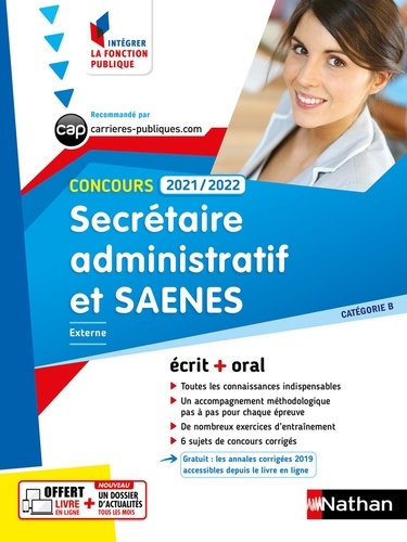 Concours Secrétaire administratif et SAENES Catégorie B  Edition 2021-2022
