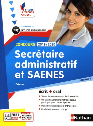 Concours Secrétaire administratif et SAENES. Catégorie B Externe  Edition 2019-2020