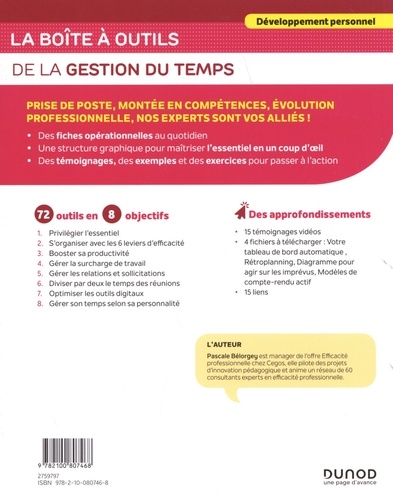 La boîte à outils de la gestion du temps 2e édition