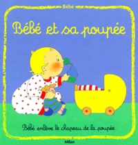 Pascale Claude-Lafontaine - BEBE ET SA POUPEE. - Bébé enlève le chapeau de la poupée.