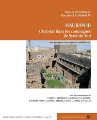 Pascale Clauss-Balty - Hauran III - L'habitat dans les campagnes de Syrie du Sud aux époques classique et médiévale.