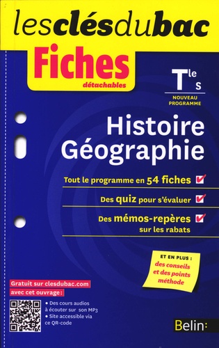 Pascale Dayries et Floriane Derambure - Histoire-Géographie Tle S - Fiches détachables.
