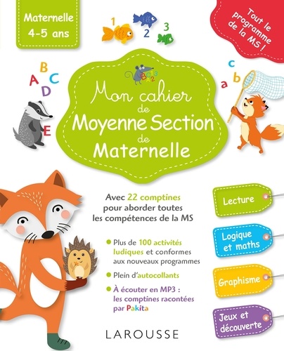 Pascale Genestine et  Vayounette - Mon cahier de Moyenne Section de Maternelle.