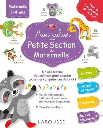 Pascale Genestine et Zazie B - Mon cahier de Petite Section de Maternelle.