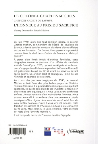 Le colonel Charles Michon, chef des Cadets de Saumur. L'honneur au prix du sacrifice