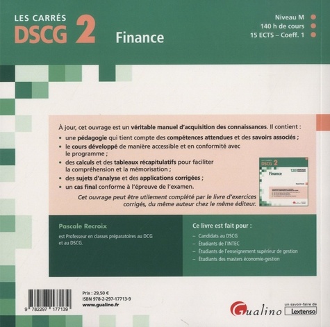 Finance DSCG 2. Cours et applications corrigées 8e édition