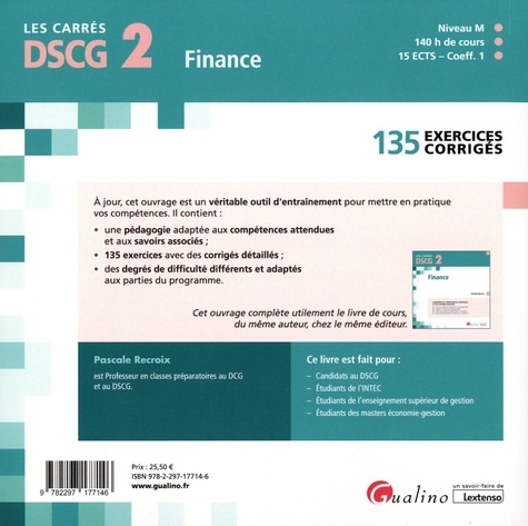 Finance DSCG 2. 135 exercices corrigés