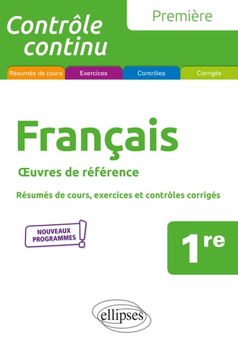 Français 1re. Oeuvres de référence  Edition 2019