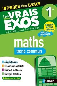 Maths tronc commun 1re