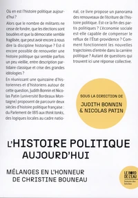 L’histoire politique aujourd’hui
