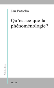Qu'est-ce que la phénoménologie ?