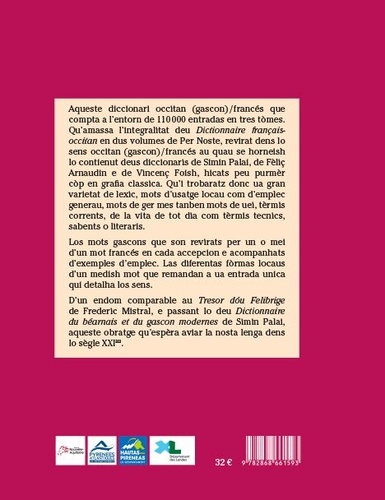 Diccionari occitan francés (Gasconha). Tome 1, A-D