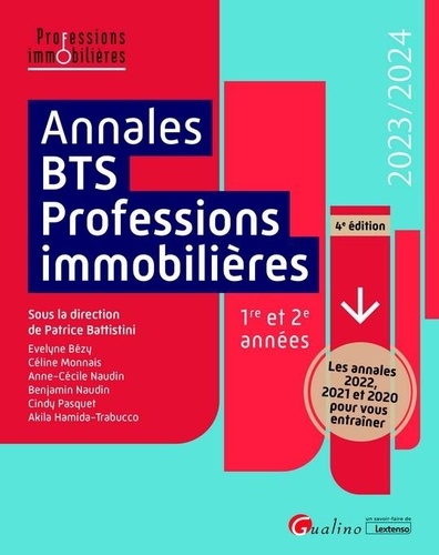 Annales BTS Professions immobilières 1re et 2e années  Edition 2023-2024