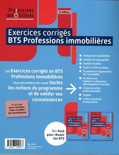 Sujet Bts Professions Immobilières Corrigé