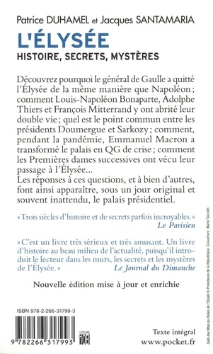 L'Elysée. Histoire, secrets, mystères  Edition 2022 - Occasion