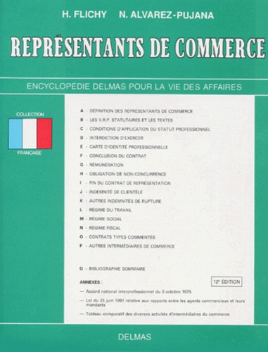 Patrice Flichy et Nicole Alvarez-Pujana - Representants De Commerce. 12 Eme Edition 1992.