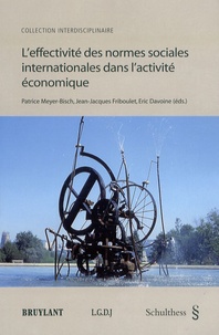 Patrice Meyer-Bisch et Jean-Jacques Friboulet - L'effectivité des normes sociales internationales dans l'activité économique.