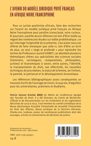 L’avenir du modèle juridique privé français en Afrique noire francophone