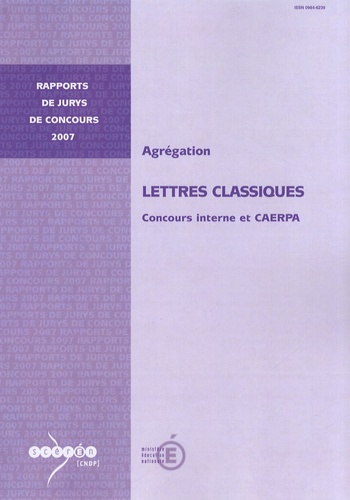 Patrice Soler - Agrégation Lettres classiques - Concours interne et CAERPA.