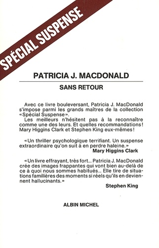 Patricia MacDonald et Patricia MacDonald - Sans retour.