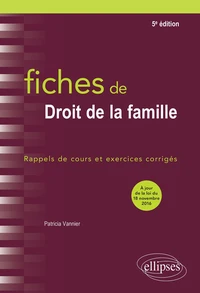 Fiches de droit de la famille