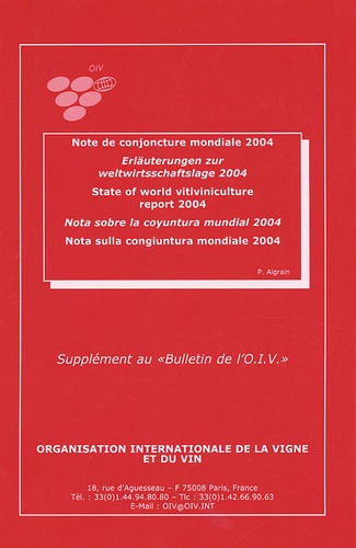 Patrick Aigrain - Note de conjoncture mondiale 2004 - Edition français-anglais-espagnol-allemand.