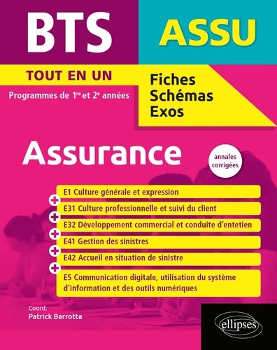 BTS Assurance. Annales corrigées