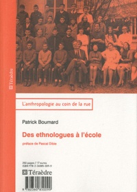 Patrick Boumard - Des ethnologues à l'école.