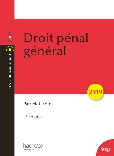 Droit pénal général  Edition 2019