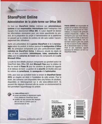 SharePoint Online. Administration de la plate-forme sur Office 365