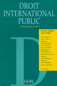 Patrick Daillier et Alain Pellet - Droit International Public. 6eme Edition.