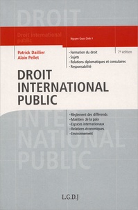 Patrick Daillier et Alain Pellet - Droit International Public. 7eme Edition.