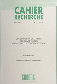 Patrick Dubéchot et  Centre de recherche pour l'étu - Construction et analyse des compétences dans le secteur éducatif et social.