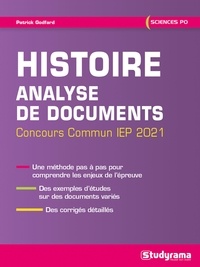 Patrick Godfard - Histoire, analyse de documents - Concours commun IEP.