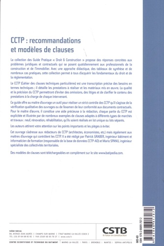 CCTP : recommandations et modèles de clauses 2e édition